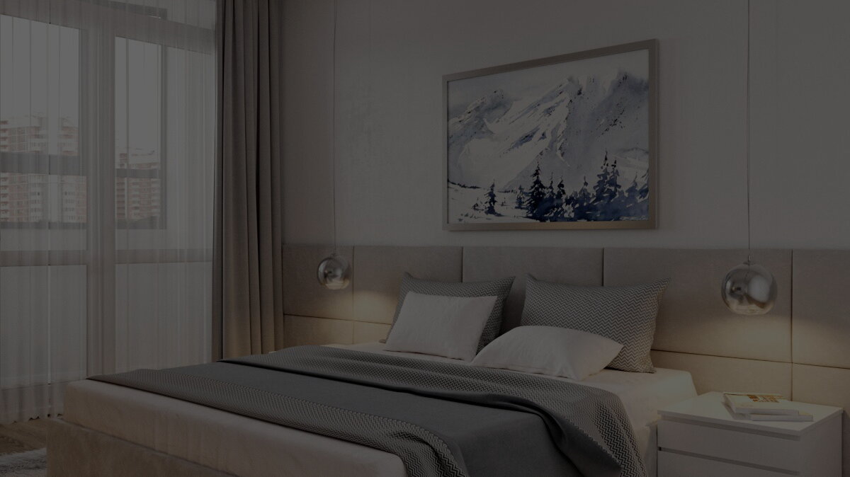 Render Дизайн проект спальни в современном стиле