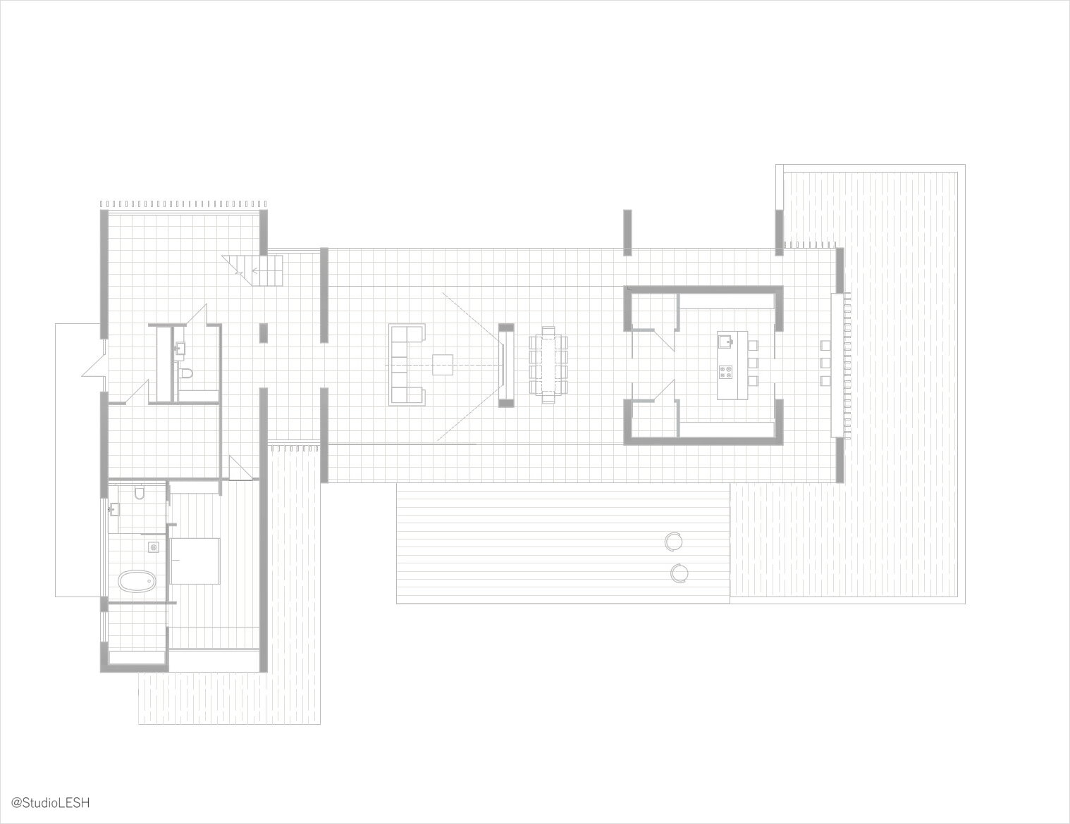 First floor plan of the house