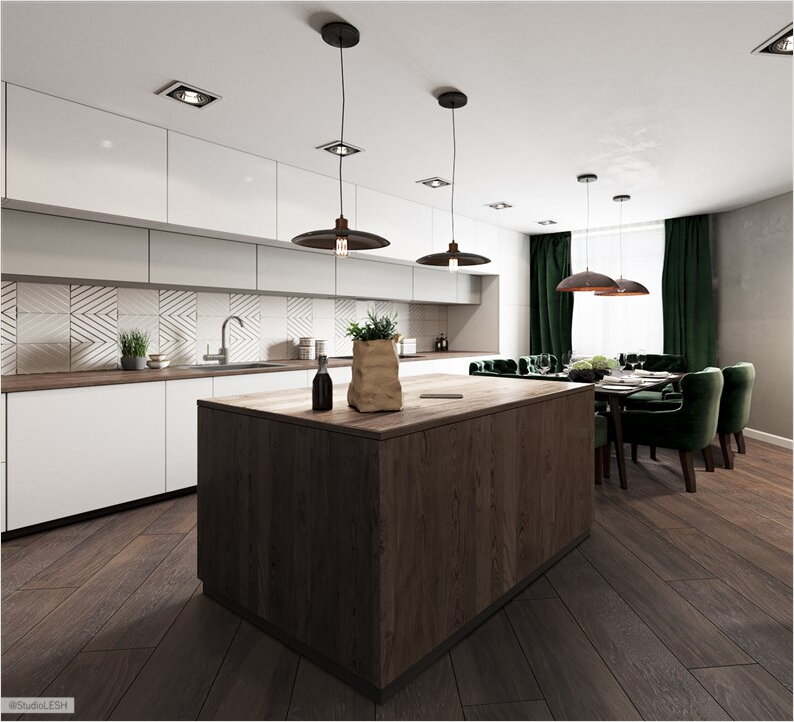 Кухонный островок, хранение в кухне, идеи для кухни