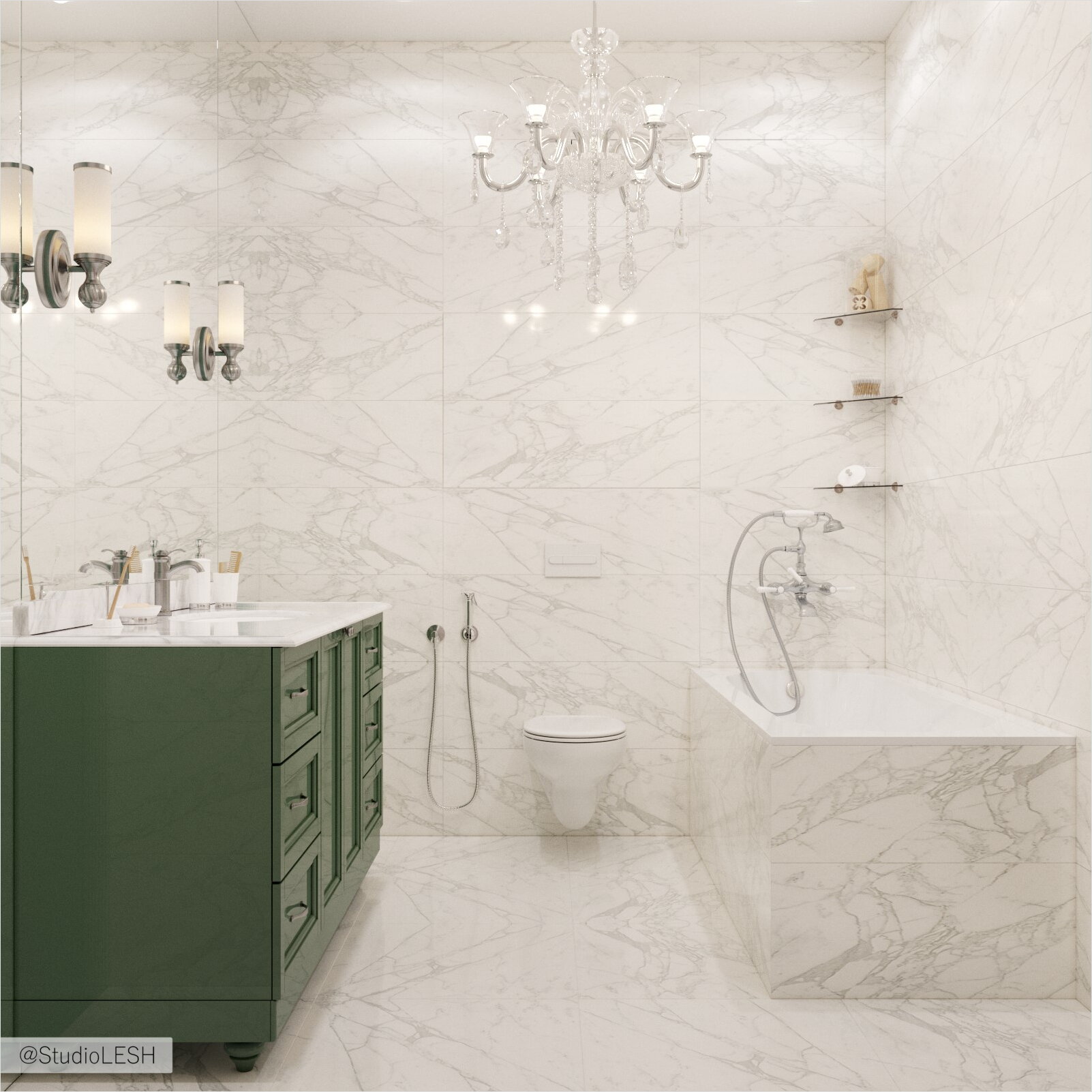 Мраморная ванная