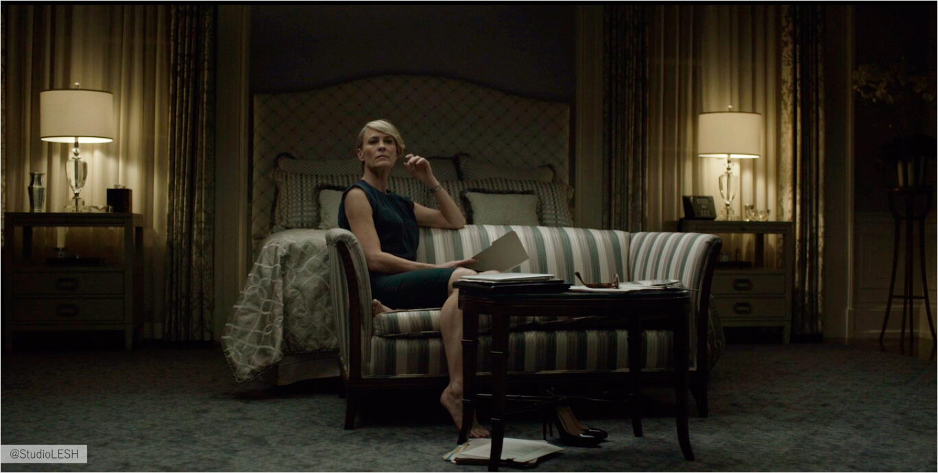 Дизайн интерьера спальни Клэр Андервуд