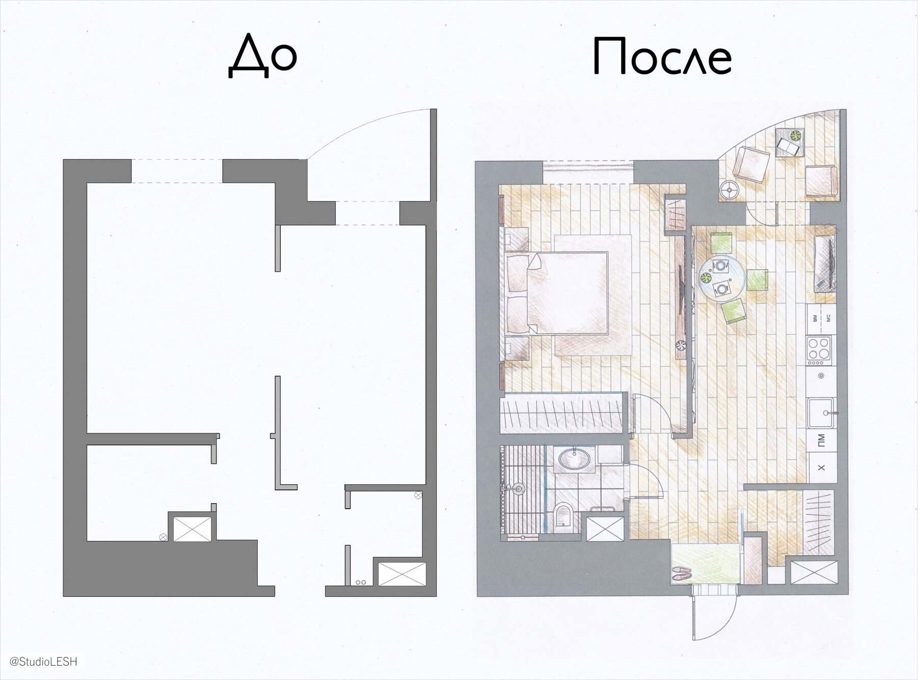 Ремонт за миллион или как сделать дизайн интерьера однокомнатной квартиры