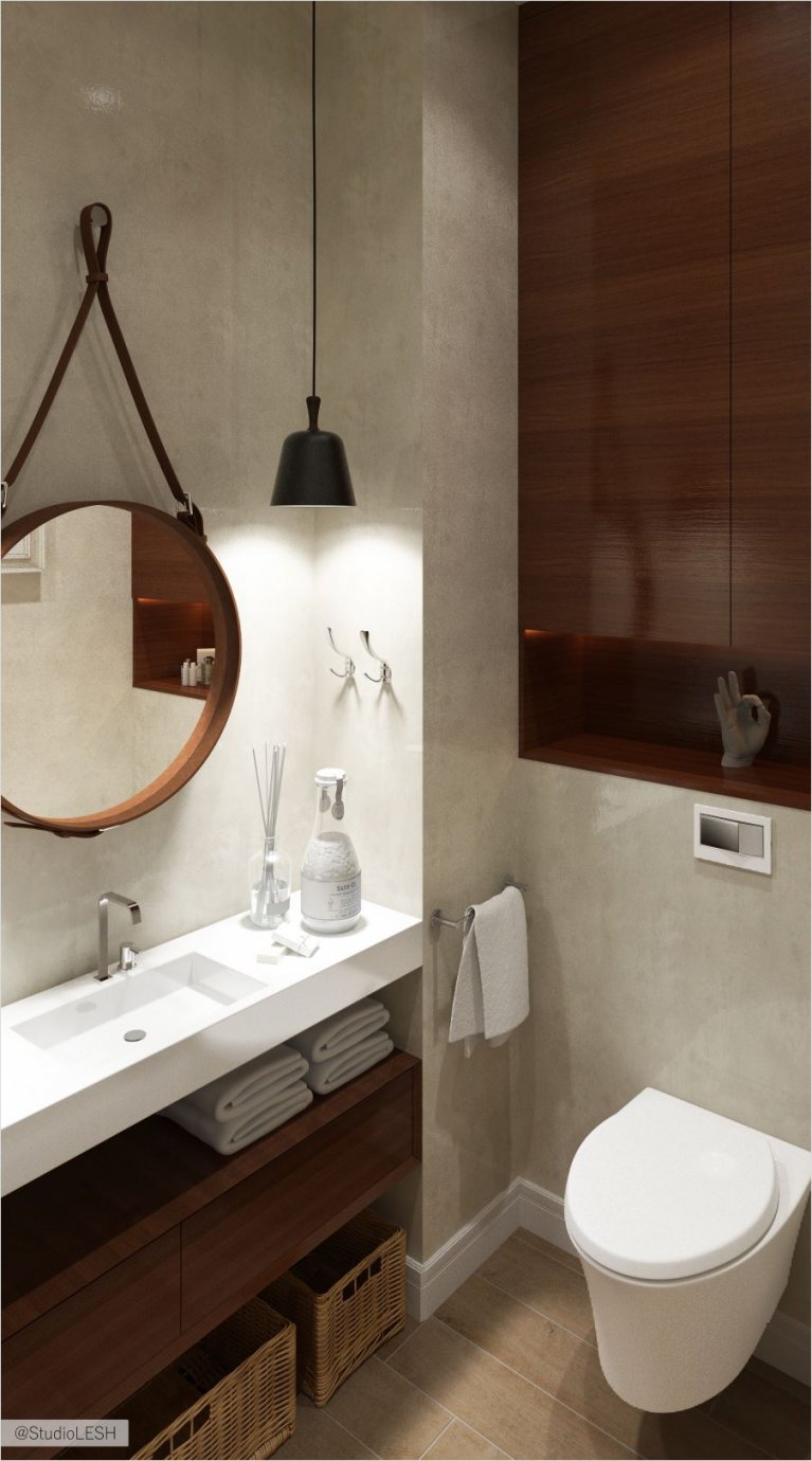 Дизайн проект современного туалета