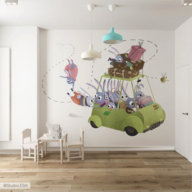 Рисунок в детской комнате 