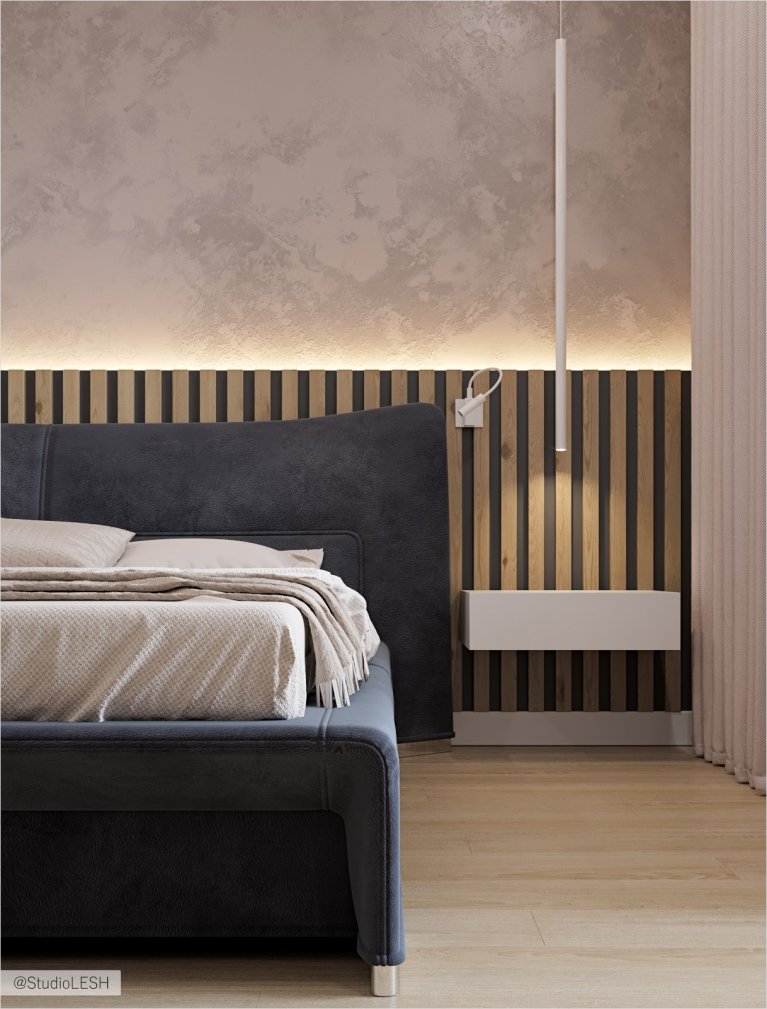 Тканевый корпус кровати 