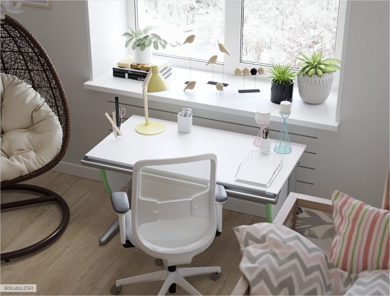 Оформление рабочего места в детской 