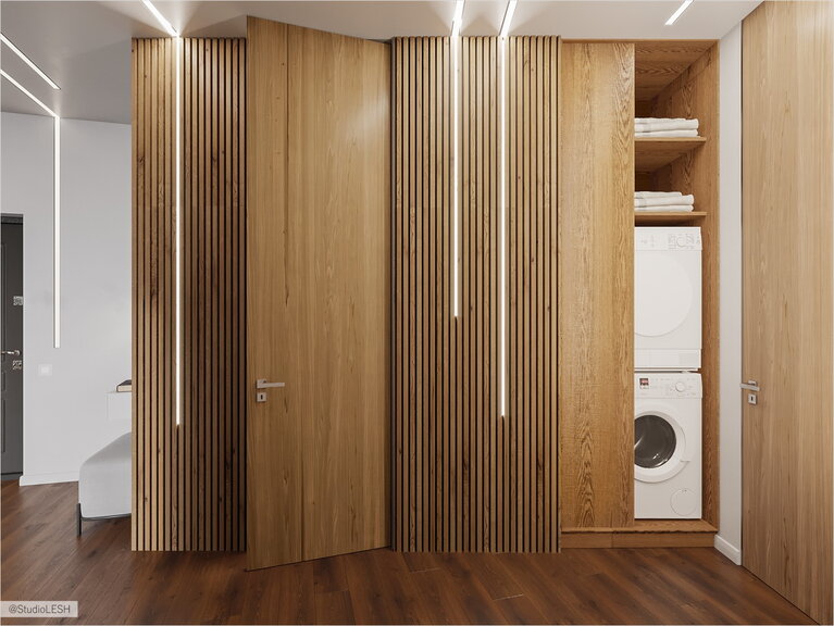 Wooden slats for decor