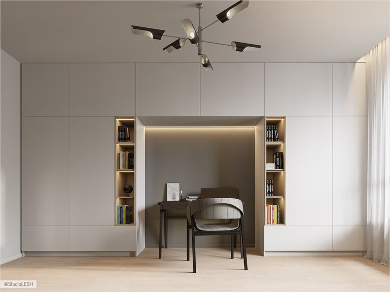 Storage system - wardrobe from floor to ceilings