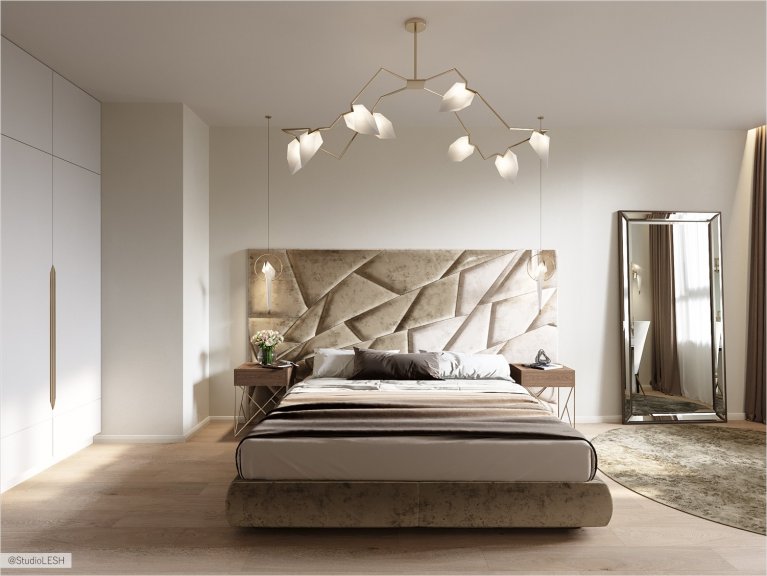 Soft bedboard from velvet