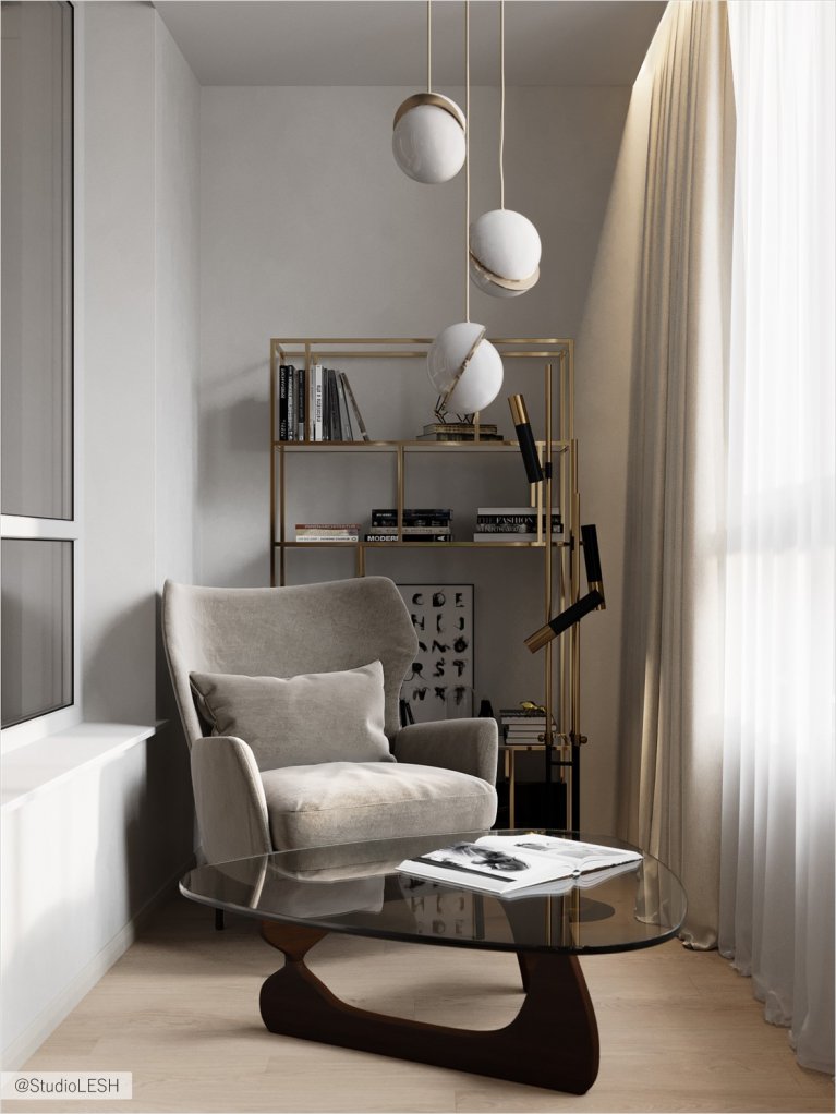 Rest area in the balcony