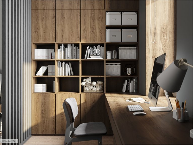 Рабочая зона в детской комнате