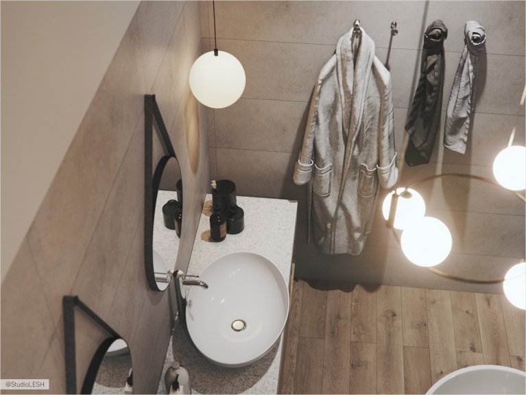  Accent lighting in the bathroom