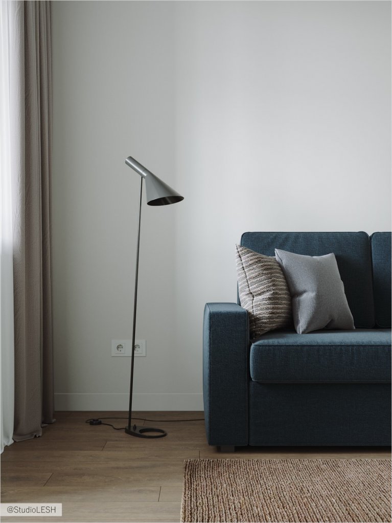 Акцентный свет в кабинете в зоне для чтения.