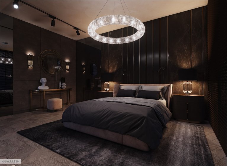 Спальня в теплых оттенках для максимального расслабления