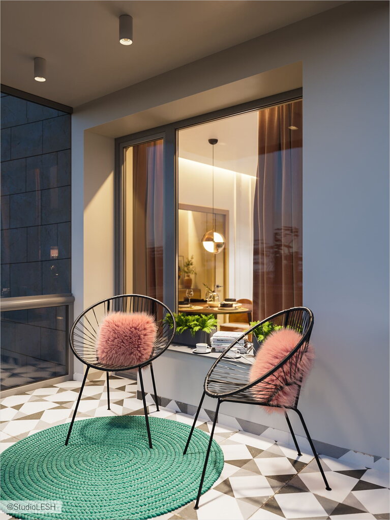 Loggia relaxation area