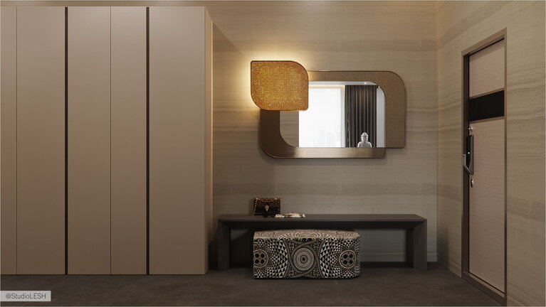 Прихожая в жилом комплексе red side 