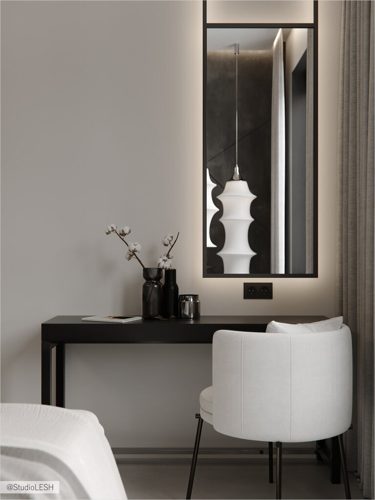 Table for make-up in the bedroom