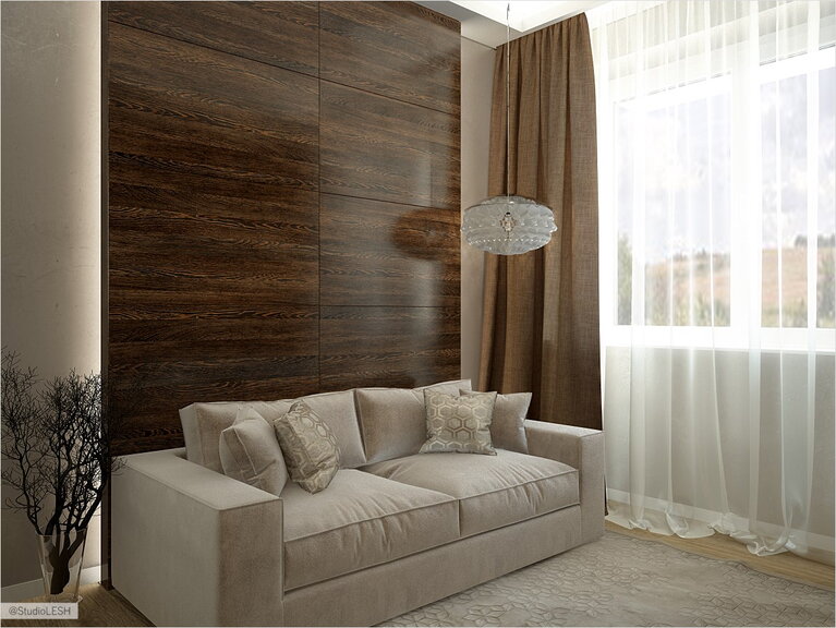 Дизайн проект гостивой комнаты, диван