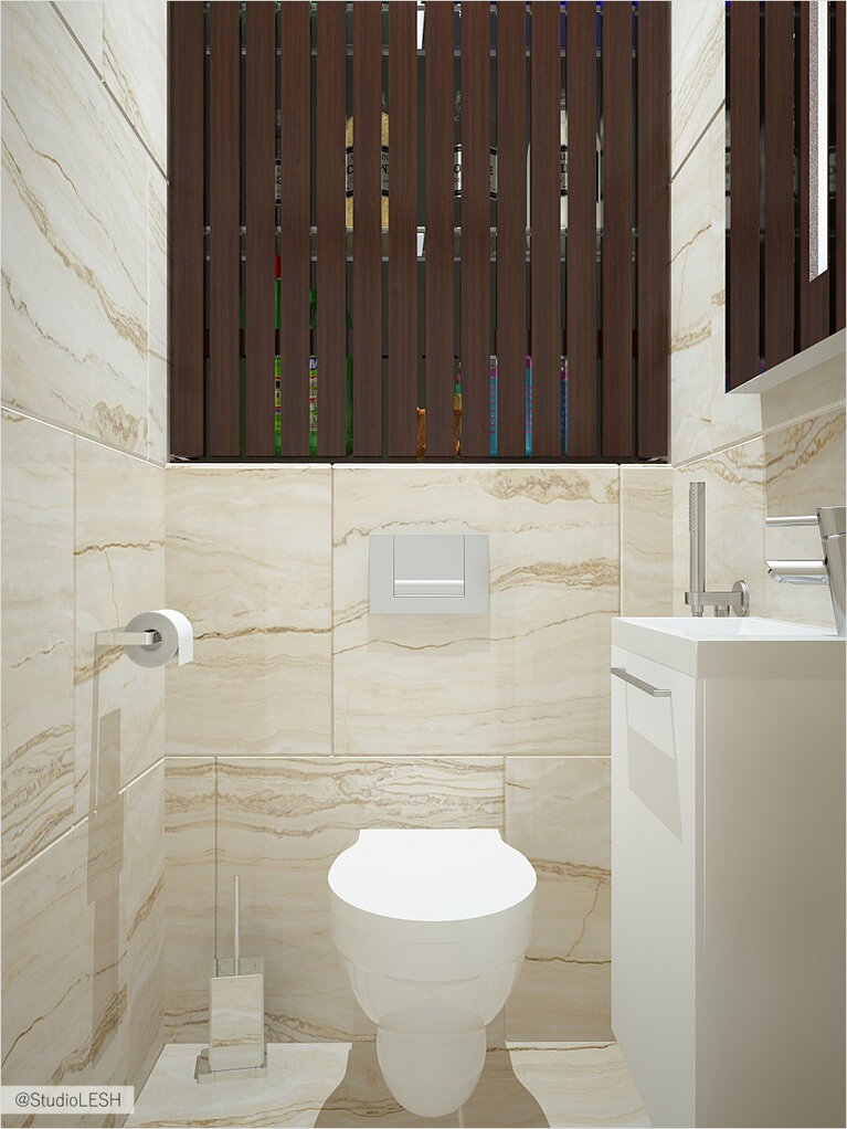 Туалетная комната в доме 