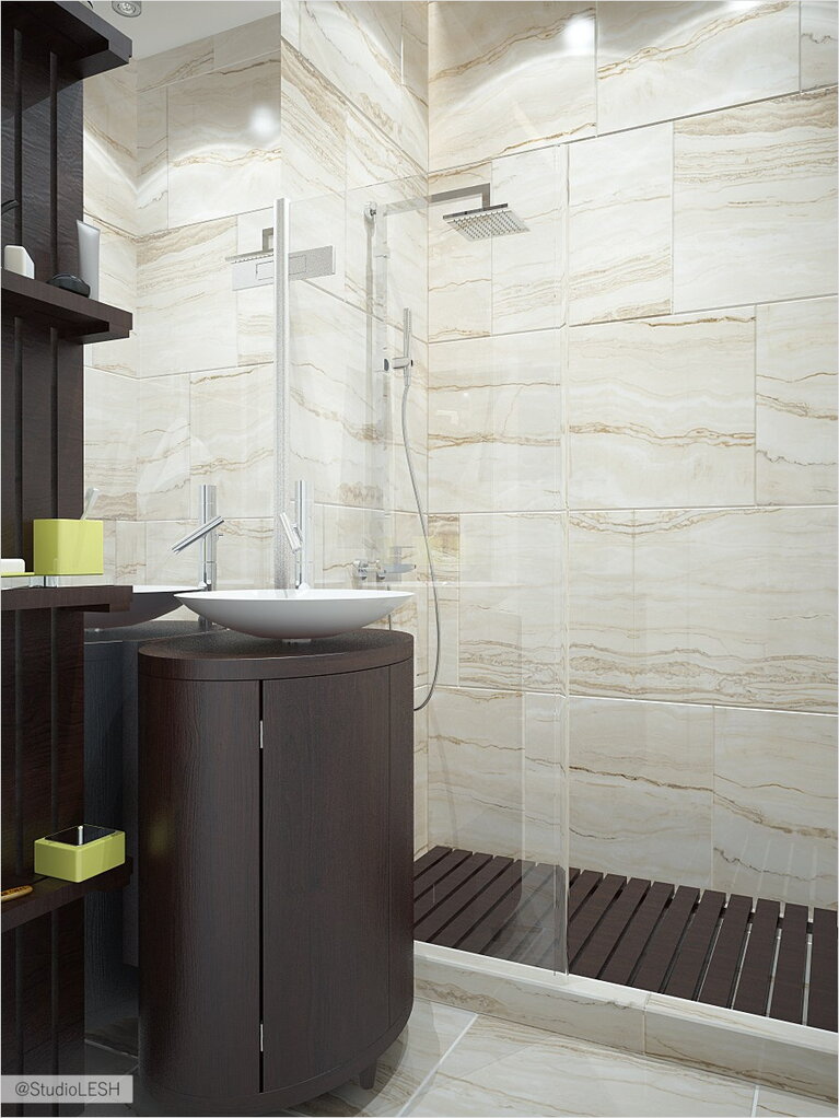 Тумба под раковину интерьер загородного коттеджа 