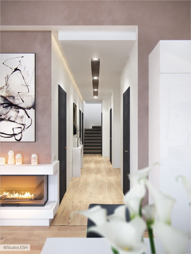 Оформление коридора дома