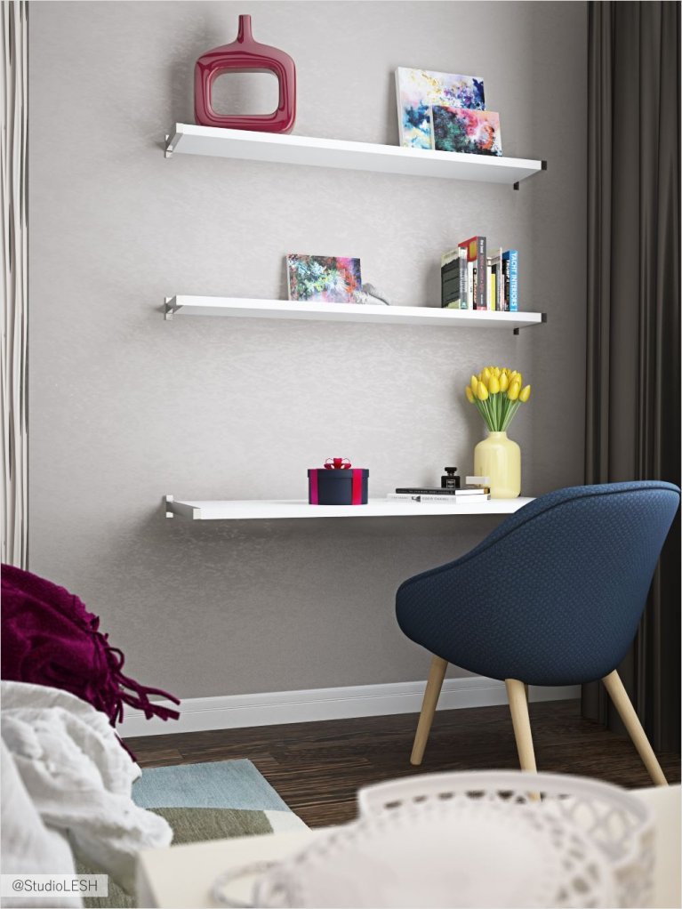 Оформление стены в детской комнате 