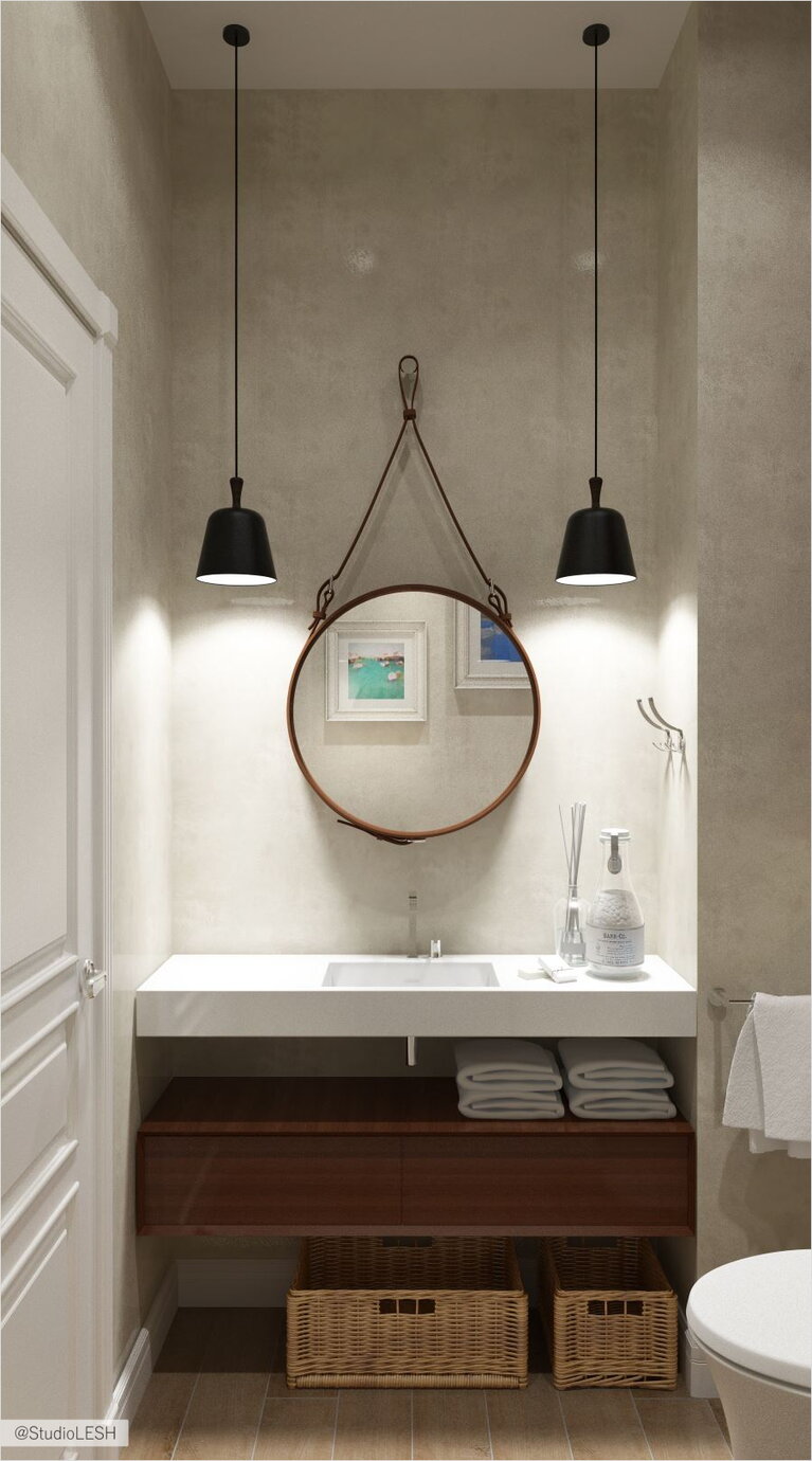 Дизайн интерьера санузла в квартире 