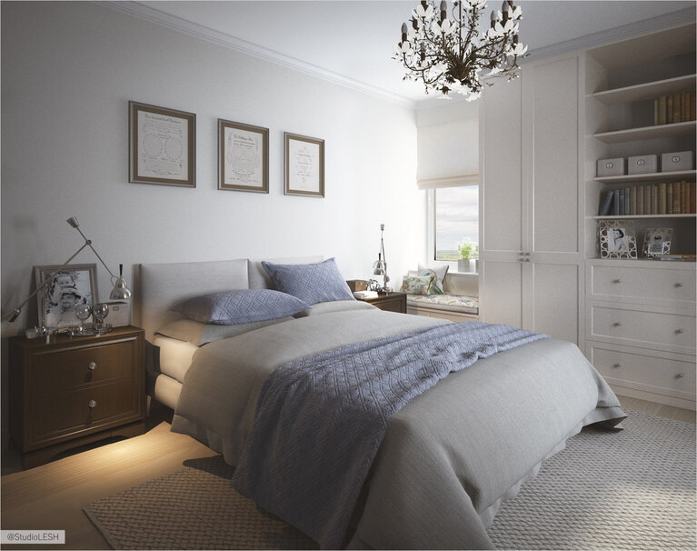 Спальня в белом стиле