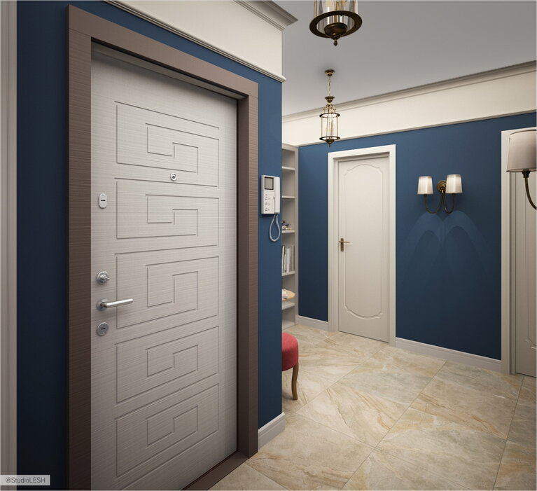 Дизайн светлого коридора