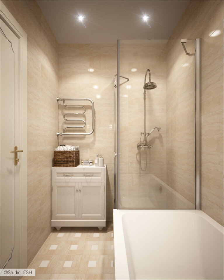 Светлея ванная комната