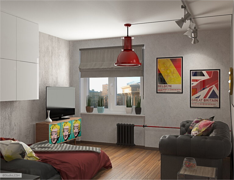 Спальня-гостиная