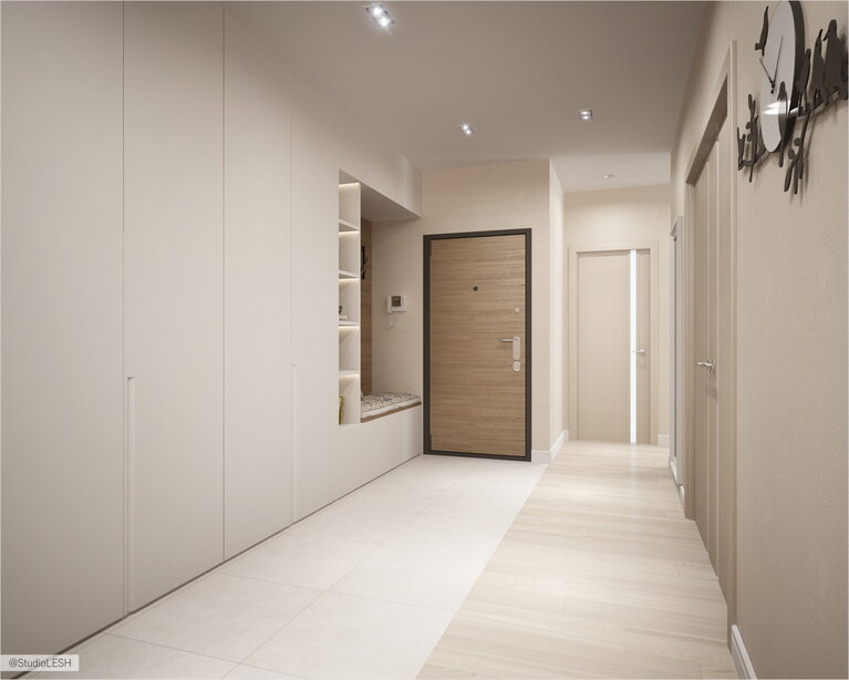 просторный коридор