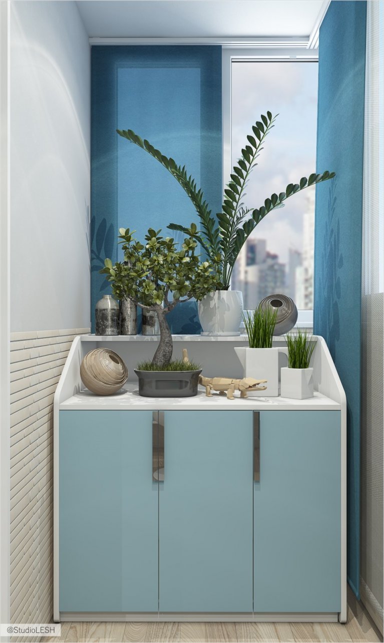 комод на балконе