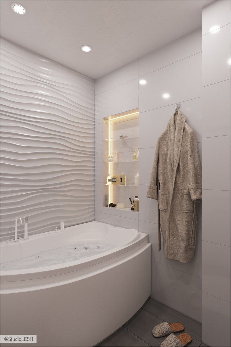 Белая ванная