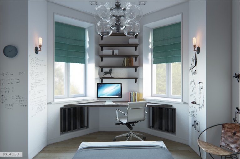 Комната подростка рабочая зона