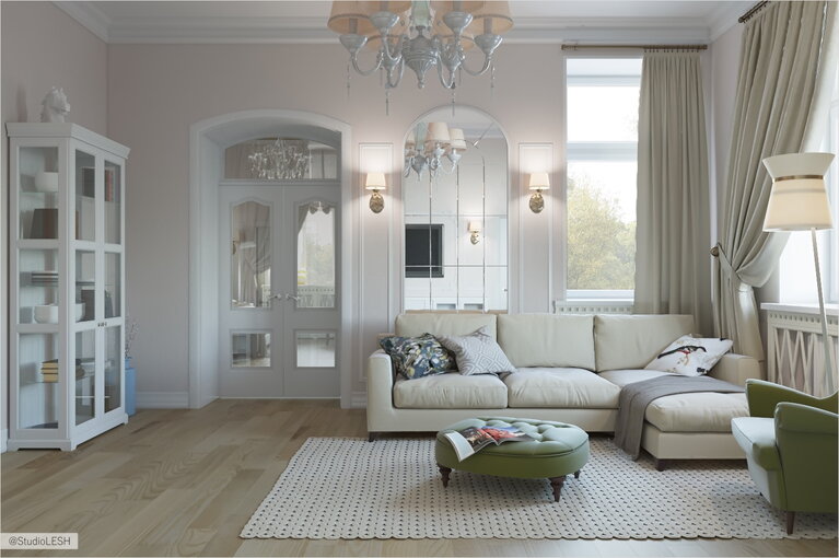 Гостиная угловой диван