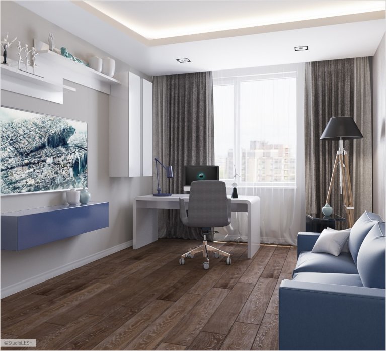 Кабинет в современном стиле