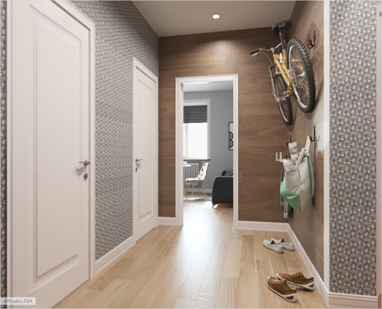 Прихожая в скандинавском стиле