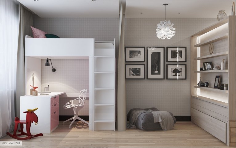 Гостиная в скандинавском стиле