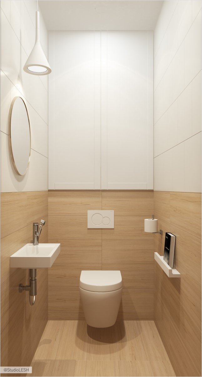 Туалет в скандинавском стиле