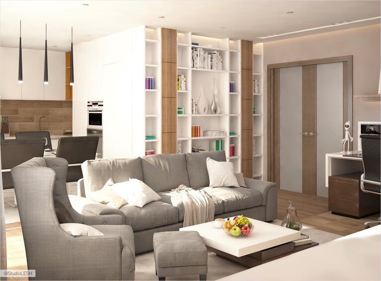 Дизайн гостиной в современном стиле