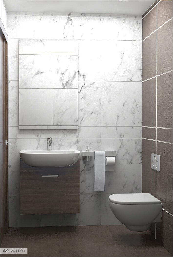 Санузел в современном стиле