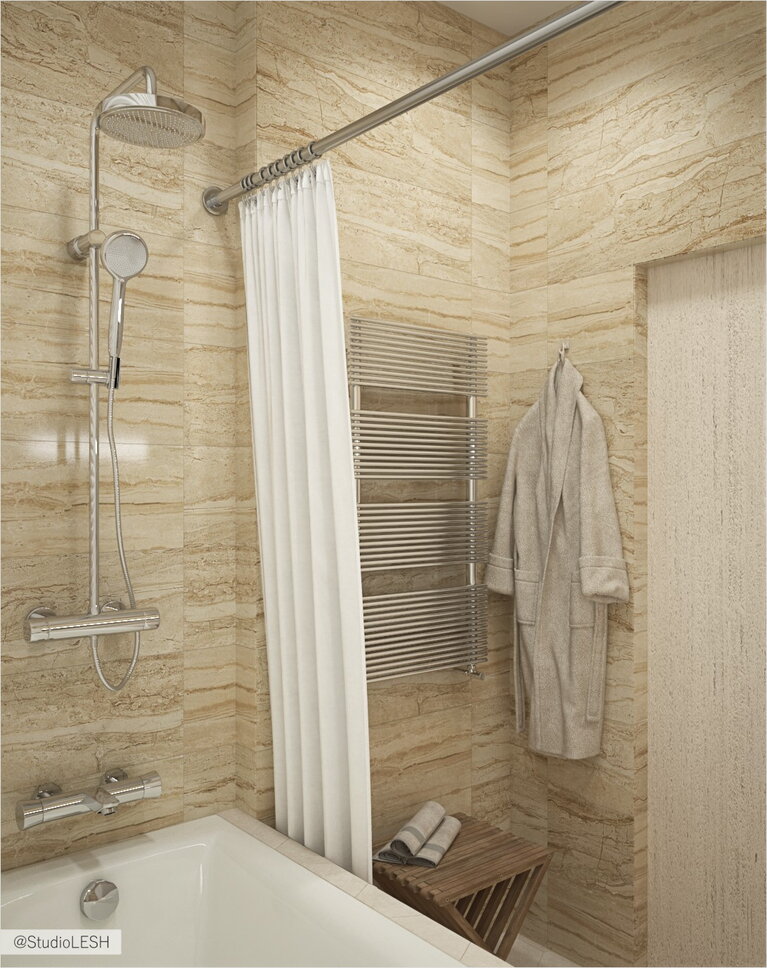 Ванная комната в стиле контемпорари