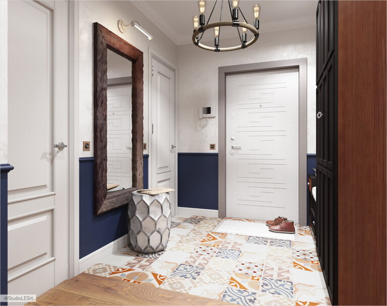 Прихожая плитка с принтом