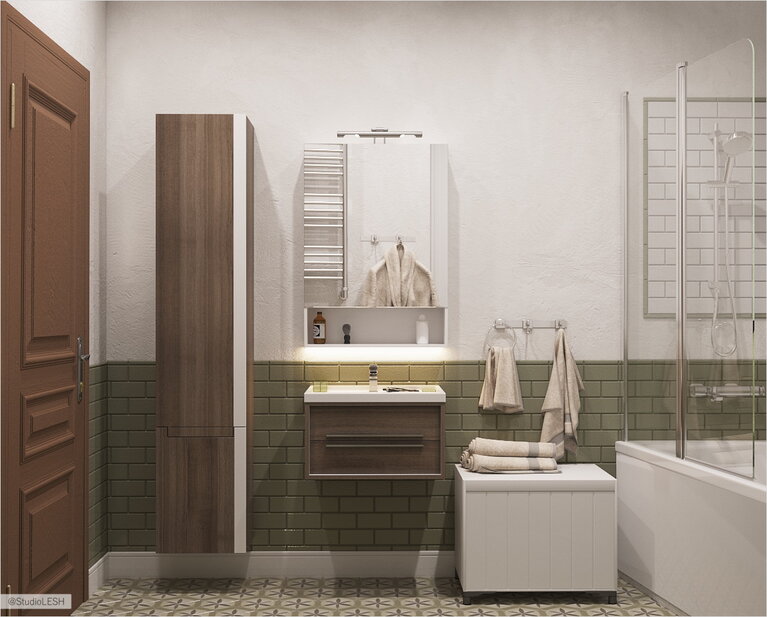 Ванная комната в скандинавском стиле