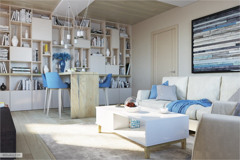 Гостиная мягкий диван