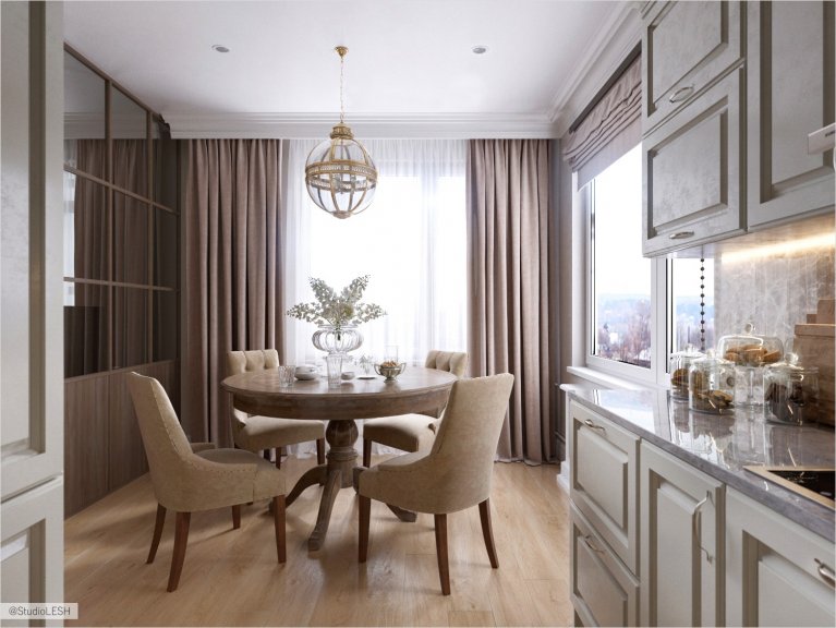 Кухня обеденная зона