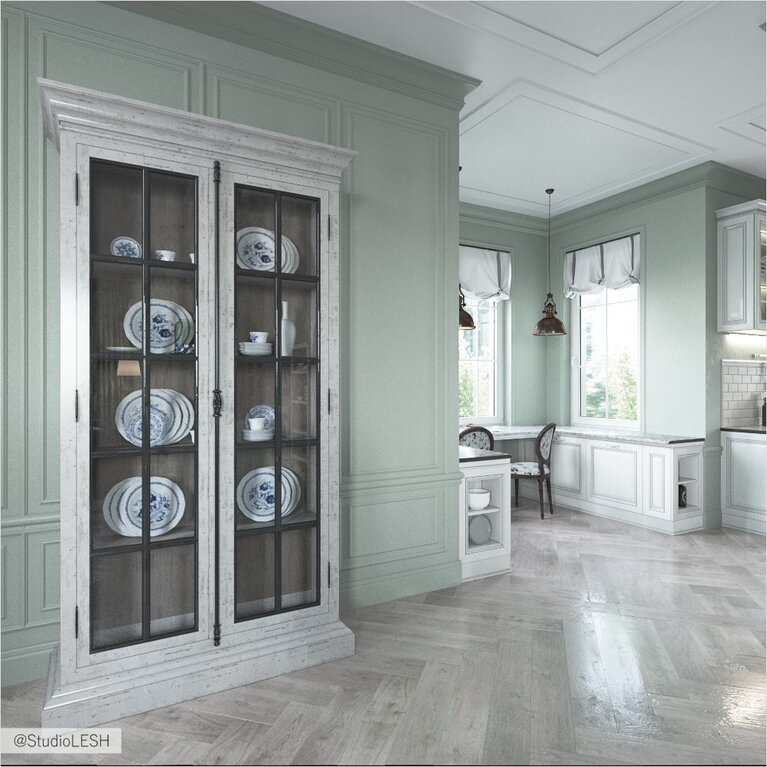 Дизайн-проект кухни в классическом стиле 