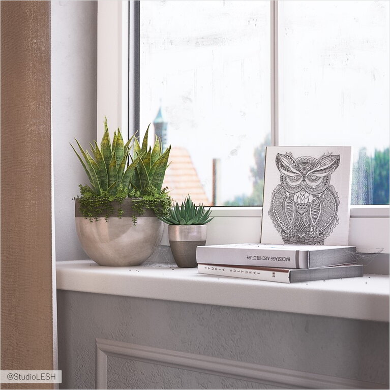 Спальня загородного дома 