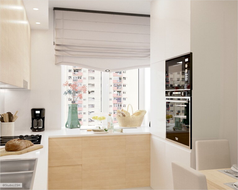 Укромная кухня столовая